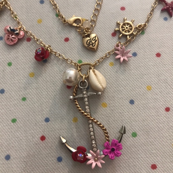 SOLD Betsey Johnson Disney Nautical Necklace - Picture 4 of 5